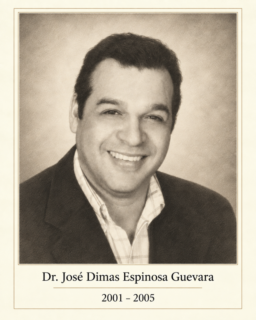 Recreación editorial que representa al Dr. José Dimas Espinosa Guevara, presidente de la asociación panameña de médicos veterinarios de 2001 a 2005, a partir del archivo fotográfico de la APMV.